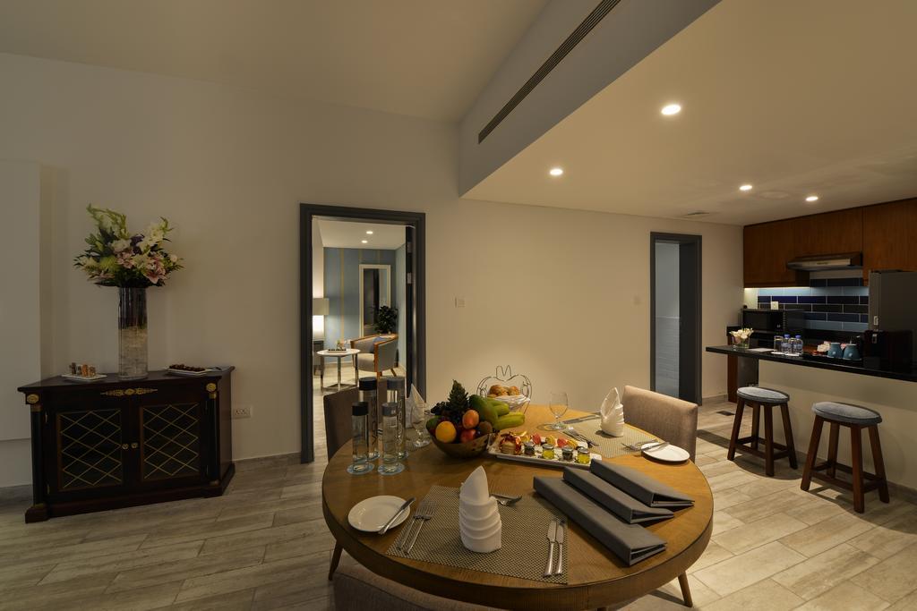 Sealine Beach, A Murwab Resort Musajid Zewnętrze zdjęcie A 3D rendering of a dining room
